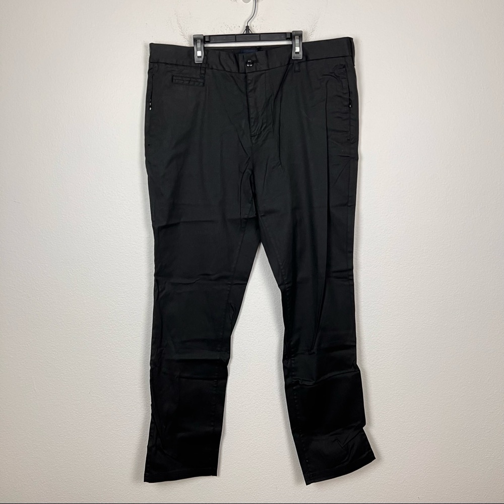 Five Four Regan Straight Leg Pants Size 36 Black Relaxed Chino Pants NWT - Picture 2 of 9